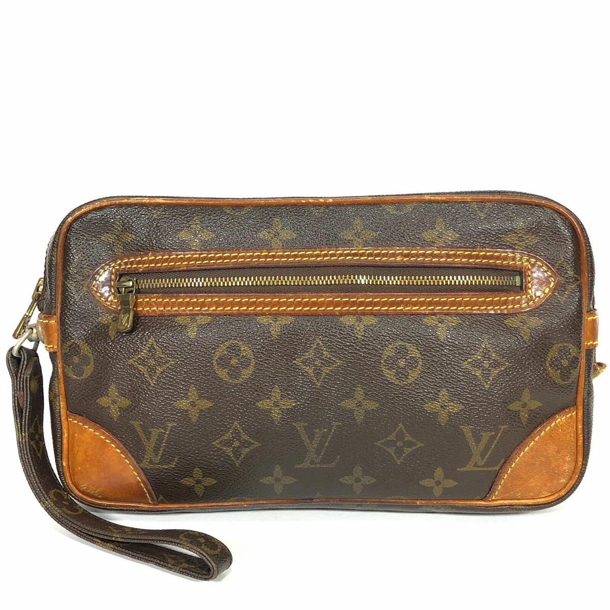 Auth Louis Vuitton Marly Dragonne GM Clutch Bag Monogram M51825