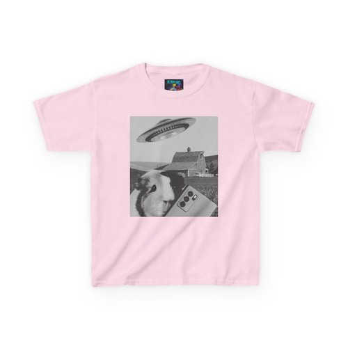 Funny Alien Guinea Pig Kids Tee, Cool Piggie T-Shirt, UFO Lover Gift - Picture 59 of 74