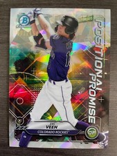 2021 Bowman Chrome Zac Veen #POS-ZV Positional Promise Atomic Refractor /150