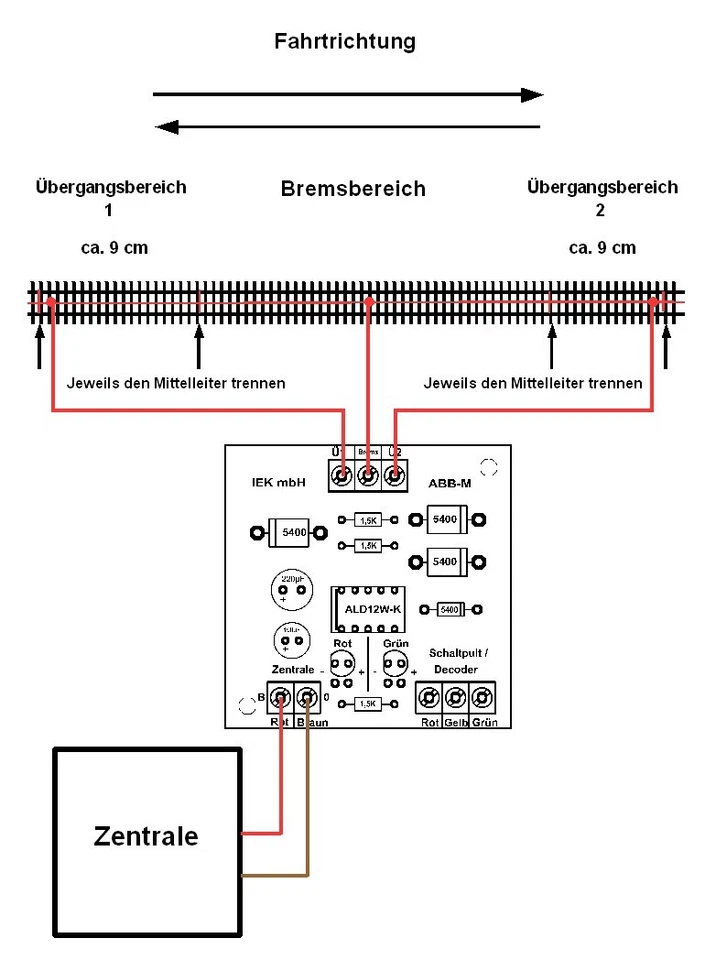 Abbremsmodul, ABB-M,  Bremsmodul , kompatibel zu Märklin - Digital, IEK - Bild 4 von 4