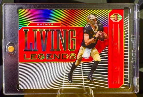 Drew Brees RARE HOLO SERIAL # REFRACTOR INVESTMENT CARD SSP PANINI SAINTS MINT