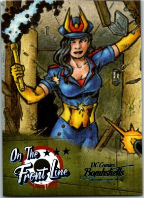 2019 Cryptozoic DC Bombshells Series III 3 On The Front Lines Card #FL8