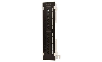 Dolphin Components DC-PP6-12VB 12-Ports Cat-6 With 89D Bracket Patch Panel