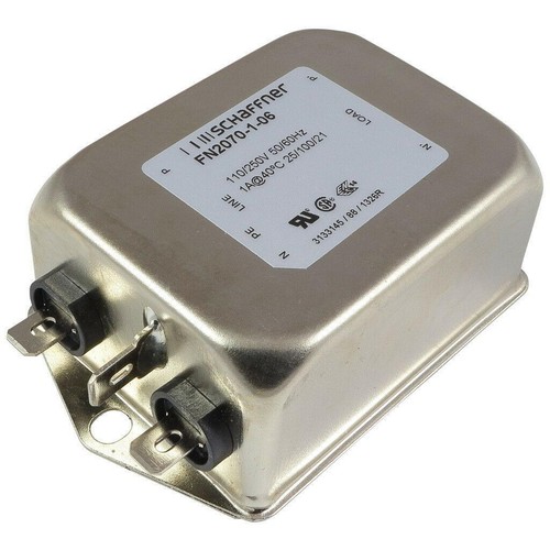 Schaffner Mesh Filter 2-Stage 250VAC 1A Single-Phase Filter FN2070-1-06 856782- - Picture 1 of 1
