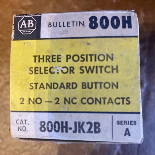 Neu AB 800H-JK2B 3 Positionen Wahlschalter Standard Taster Serie A - Bild 2 von 8