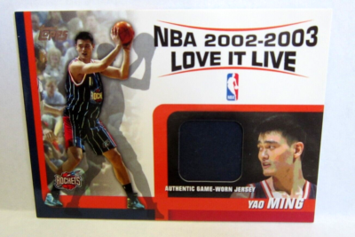 Yao Ming 2002-03 Topps NBA Love it Live GU Jersey Patch Card
