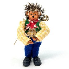 Orig Peter Austria Mecki Hedgehog Mountain Climber 1978 Mohair 10cm 4in Steiff