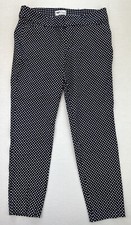 Old Navy Women's Pixie Polka Dot Navy Blue Pants Size 8 30 X 26 Ankle Crop