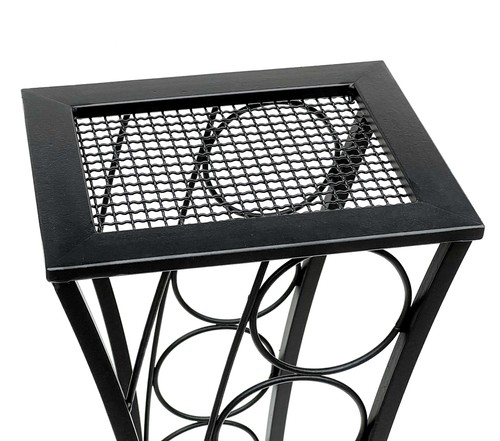Weinregal Metall Schwarz Stehend Mika 80 cm Flaschenregal Flaschenständer Wein - Bild 5 von 9