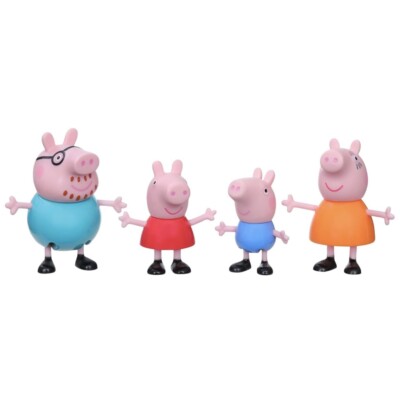 NIB: Hasbro Peppa Pig Family 4 Figures In Classic Outfit, Official