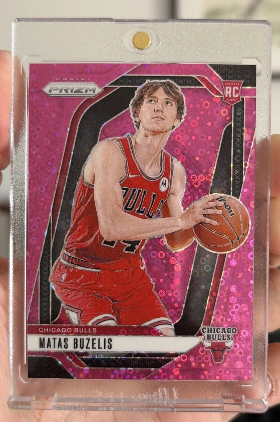 2024 PANINI PRIZM MATAS BUZELIS #252 PINK FAST BREAK RC 28 OF 50 MINT