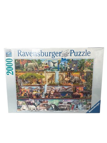 Ravensburger Aimee Stewart! Wild Kingdom Shelves 2000 Pc Puzzle Sealed Germany