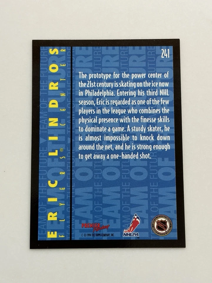 Eric Lindros 1994-95 Topps Premier Team Of The Future #241 NM-MT HOF - Image 2 of 2