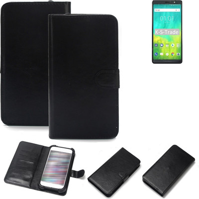 Schutz Hülle für BlackBerry Evolve Wallet Case + Bumper schwarz Flipstyle Tasc