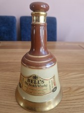 Vintage Bells Blended Scotch Whisky 75cl Bell Decanter  by Wade Empty 1970’s
