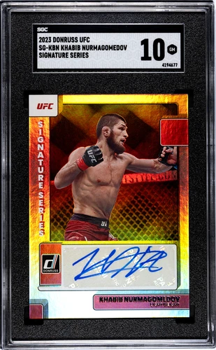 2023 Donruss Ufc Khabib Nurmagomedov #SG-KBN Signature Series AUTO SGC 10 POP 1