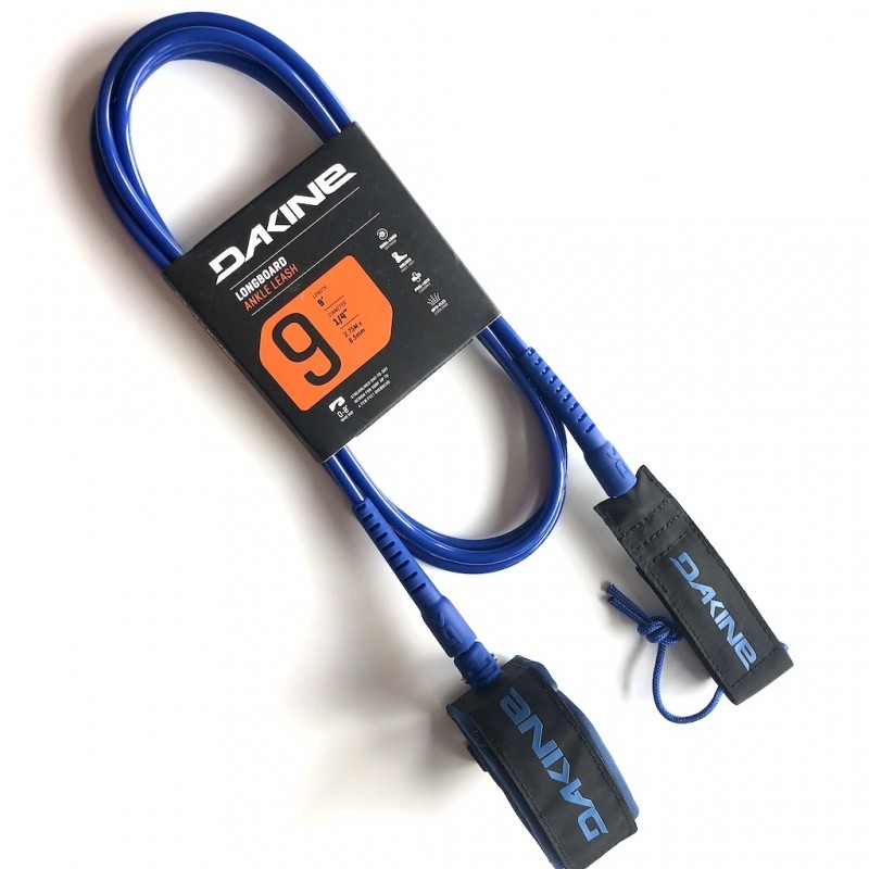 Dakine 9ft Longboard Surfboard Ankle Leash Deep Blue NEW surf long board