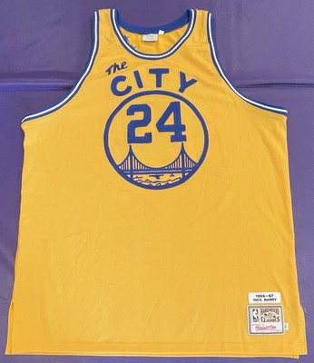 Authentic Mitchell & Ness Rick Barry San Francisco Warriors #24
