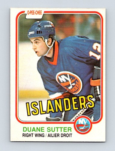 Duane Sutter #211 1981 O-Pee-Chee card