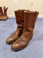 Vintage Frye Campus Boots Size 9.5W Women's Brown Good Condotion