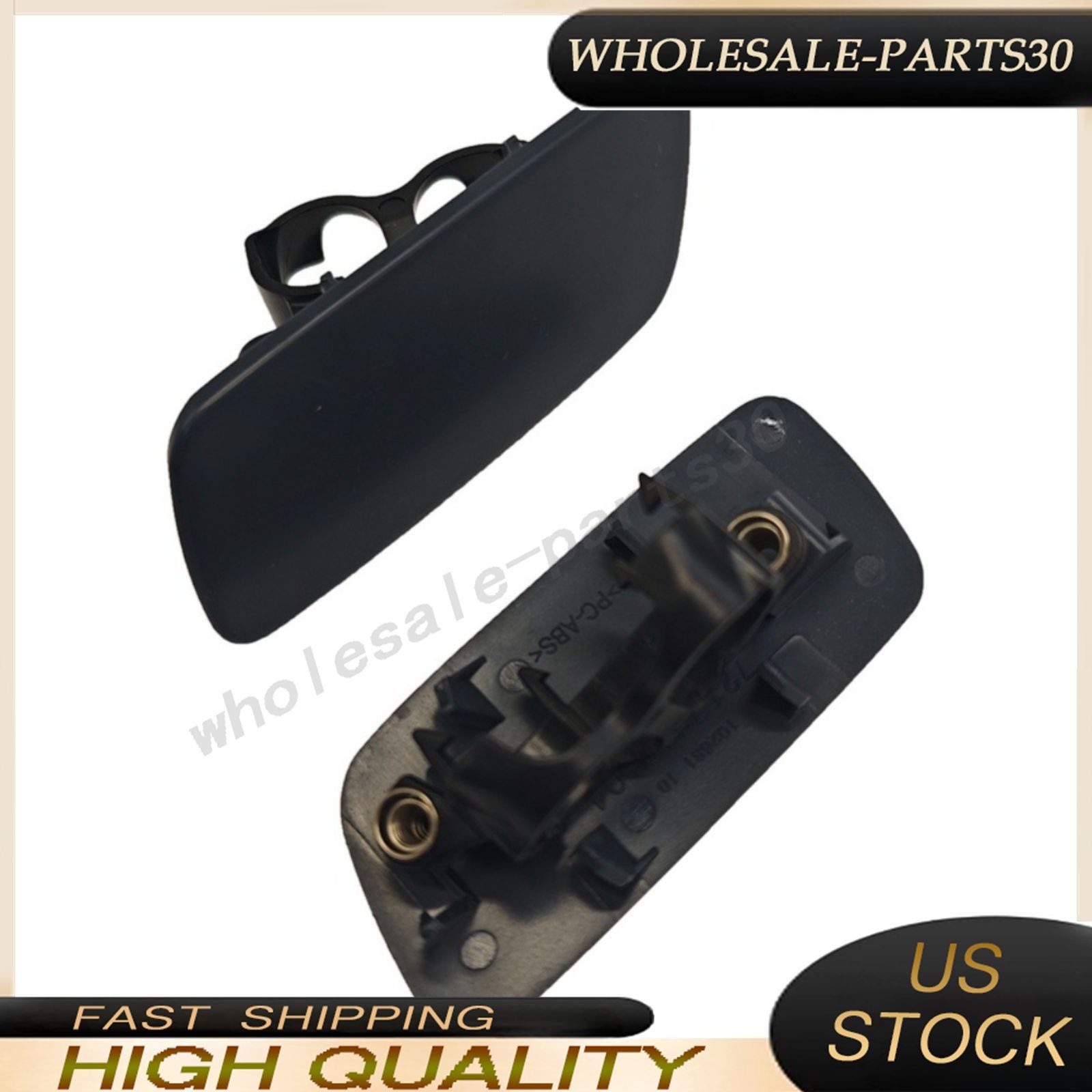 Front Driver & Pass Headlamp Washer Cover For 10-18 Rolls-Royce Ghost 61677244