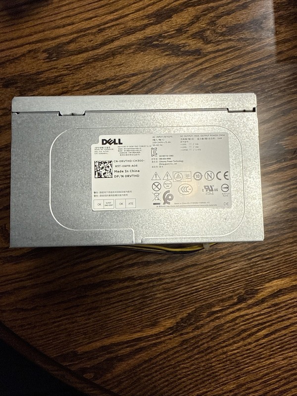 Dell H290AM-00 290W Desktop Computer PC Power Supply PSU DP/N 0RVTHD Optiplex