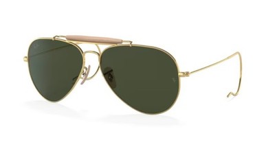Ray Ban 3030 Outdorsman I 58 W3402 Sonnenbrille Gold/Grün G15