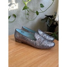 Seychelles Silver Glitter Loafers