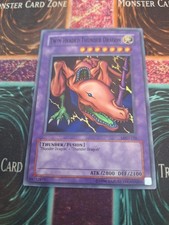 Yugioh Twin-Headed Thunder Dragon MRD-120 Super Rare Unlimited Near Mint