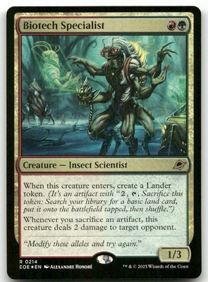 Biotech Specialist #214 (Foil) (NM) Edge of Eternities EOE Magic MTG