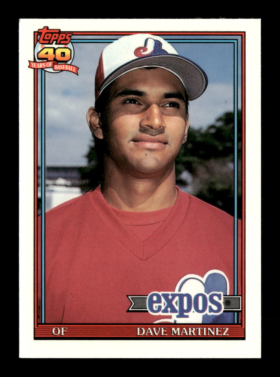 1991 Topps TIFFANY - GLOSSY #24 Dave Martinez Montreal Expos