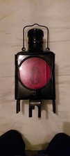 Eisenbahnlaterne  --  Signallampe -- Zugschlussleuchte -- Petroleum Antik