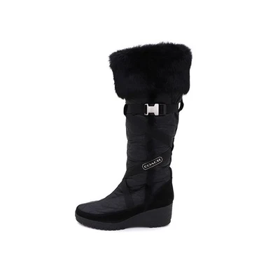 Coach Padded Fur Long Boots 28177023 149855682 [P] - Photo 1/4