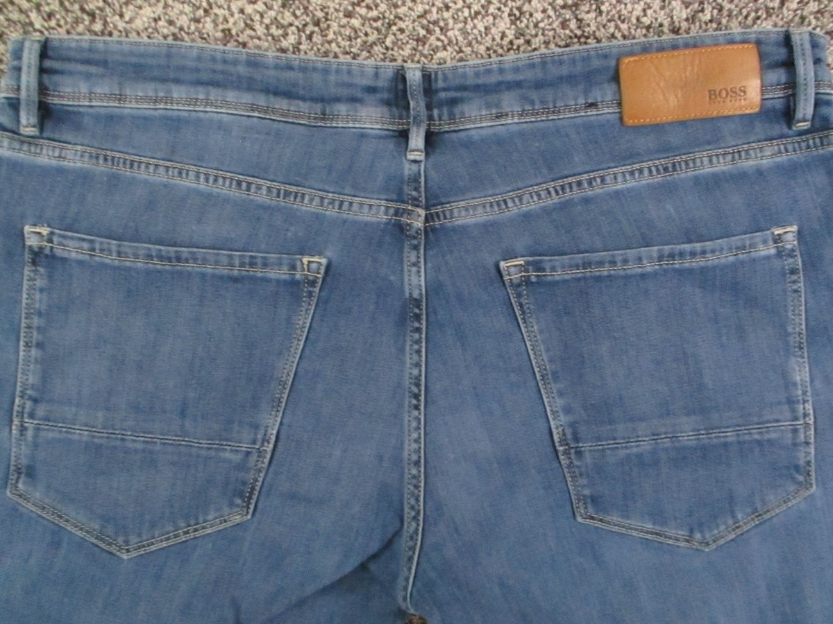 Hugo Boss Jeans Mens 37x28 Lightweight Stretch Denim Candiani