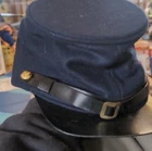 U.S. Army Civil War Reproduction Kepi Blue Wool Leather Visor Size 7 3/4