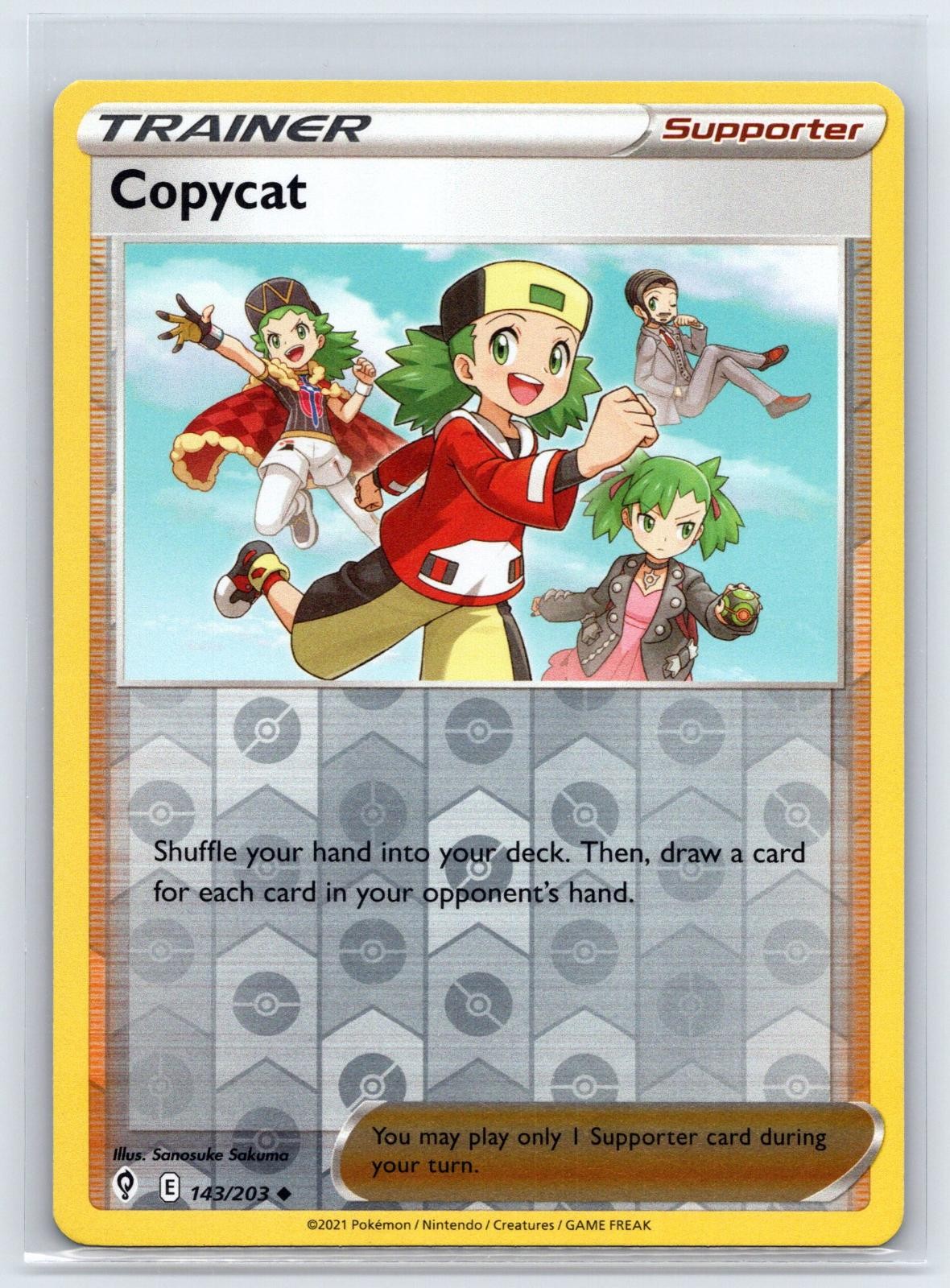 Copycat 143/203 Uncommon Evolving Skies Pokemon Reverse Holo Near Mint
