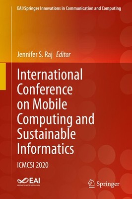 International Conference on Mobile Computing and Sustainable Informatics Jennife