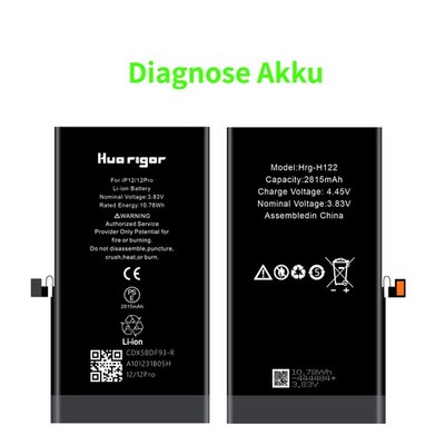 Diagnose Akku für iPhone 12/12 Pro ohne Fehlermeldung ohne Löten 100% Kapazität
