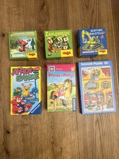 Spiele- und Puzzle- Set: Fuchs, Zahlenreihe, Baustelle, Affen, Pferde, Feuerwehr