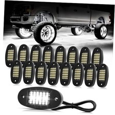 White Rock Lights 6000K Pure White 36 LEDs SMD Chips Super Bright Neon 16 Pods