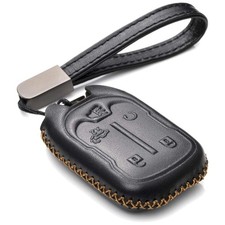 Luxury Leather Key Fob Case With Strap For Chevrolet Gmc 150025003500 Models