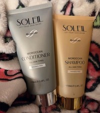 Soleil HydroLine Moroccan Shampoo Conditioner Set Paraben-Free 175ML Each