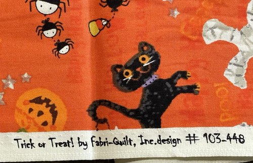 Trick or Treat by Fabri-Quilt Design 103-448 Cotton 2.18 Yards x 42 Inches Wide - Picture 4 of 6