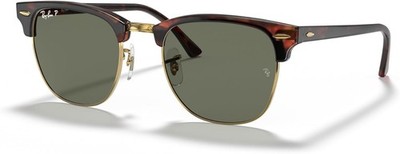 Ray-Ban RB3016f Clubmaster, Red Havana/Polarized G-15 Green
