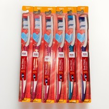 CVS Lot of 6 Dual Clean Bi-Level SOFT Bristle PINK Toothbrush FREE SHIPPING 