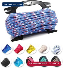 Diamond Braided Polypropylene Rope with Storage Winder, 16-Strand Lightweight Fl