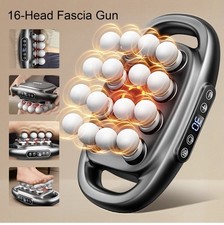 16-Head Fascia Gun High-Frequency Vibration Body Massage Back and Waist Massager