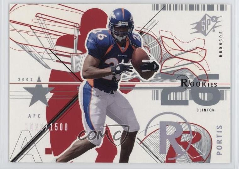 2002 SPx SPx Rookies 1022/1500 Clinton Portis #122 7xr