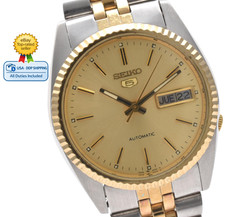 Montre Homme Vintage [NEAR MINT] SEIKO 5 7009-3110 Day Date Gold Automatic JAPAN