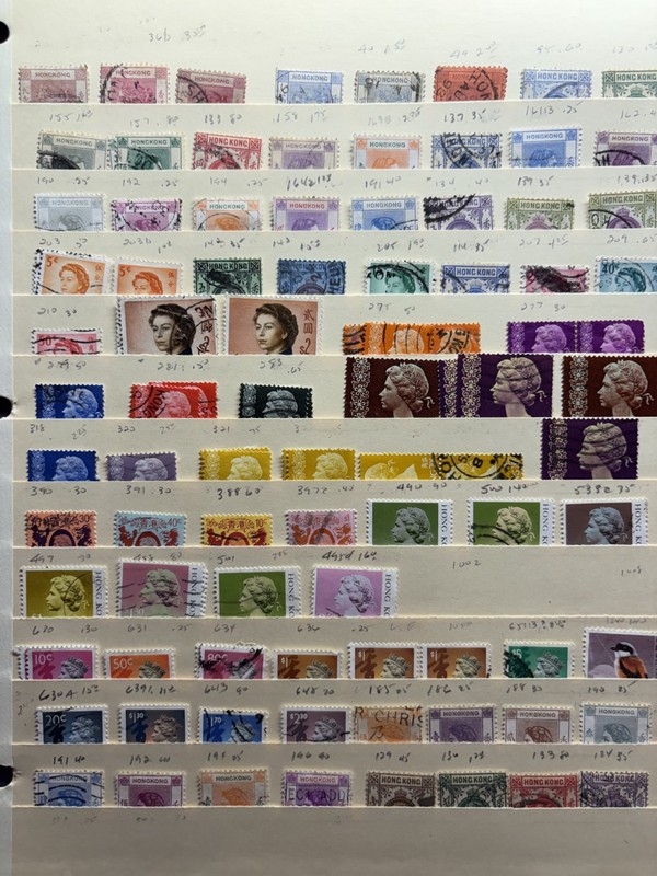 Hong Kong Stock Sheet Of Regular Issue Stamps